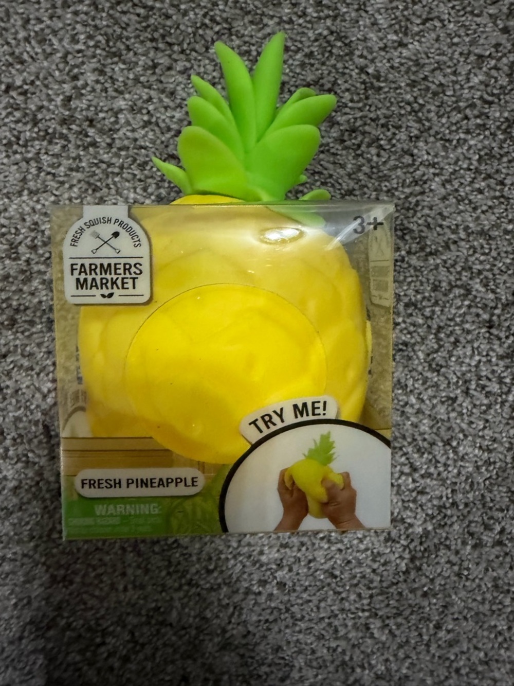 Farmers Market Fresh Pineapple Squishy - Yellow & Green
